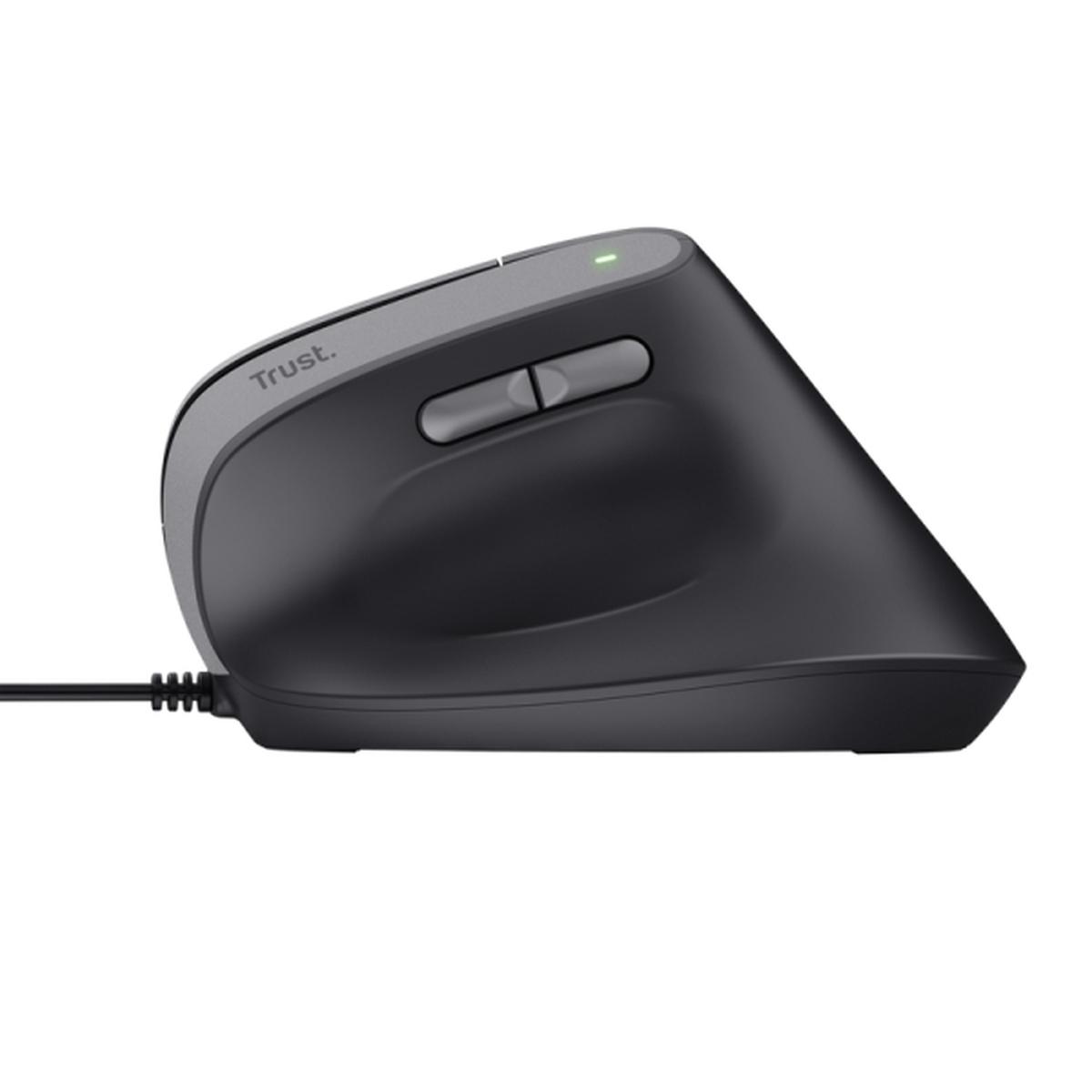 Mouse ergonomico Trust Bayo II - 2400 dpi - 6 pulsanti - Colore nero