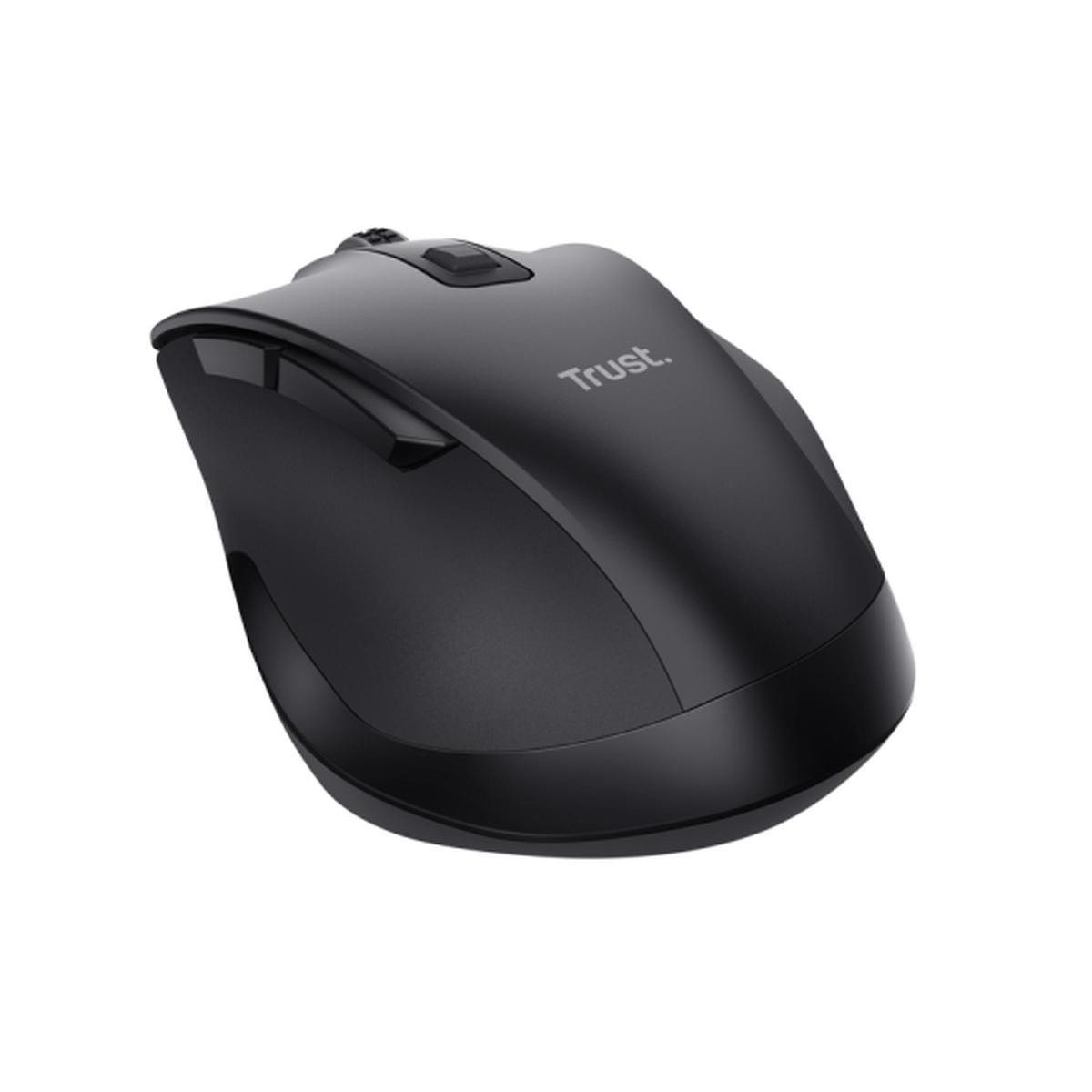 Mouse wireless multi-dispositivo Trust Fyda - Bluetooth - 2400 dpi - 6 pulsanti - Nero