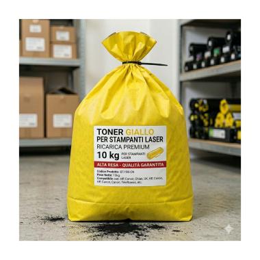 Saccone Toner Giallo 10Kg per BROTHER TN243, TN247, TN421