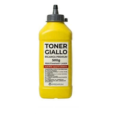 Toner Giallo in Bottiglia da 500gr per BROTHER TN243, TN247, TN421