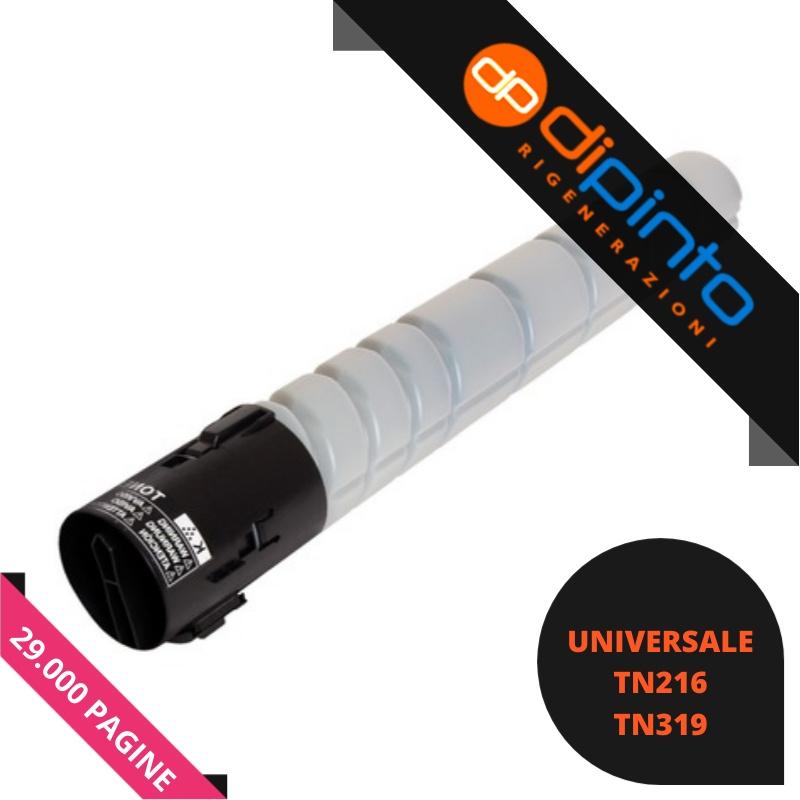 Toner Compatibile (TN216K, TN319K) per MINOLTA C220, C360 (29K) NERO