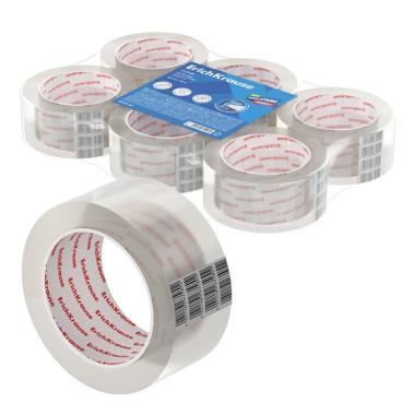 Nastro adesivo per imballaggio Erichkrause - Dimensioni: 48 mm x 50 m - Adesivo ad alta tenuta - Facile da tagliare - Trasparente