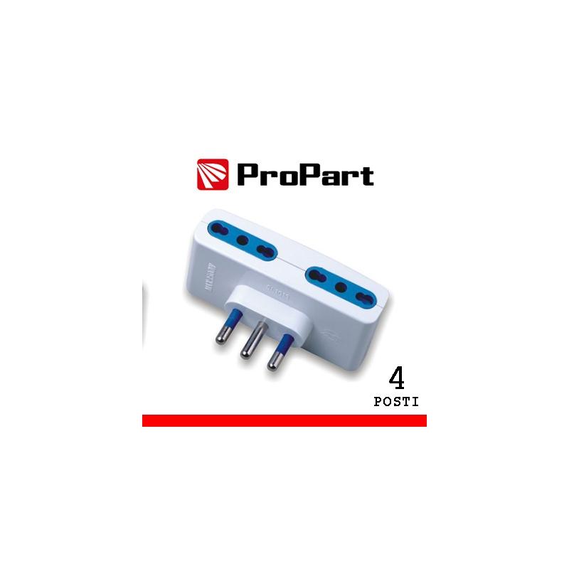 Adattatore 4pos bipasso spina 16A