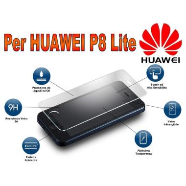 Pellicola Protezione in Vetro Temperato 9H per Huawei P8 LITE