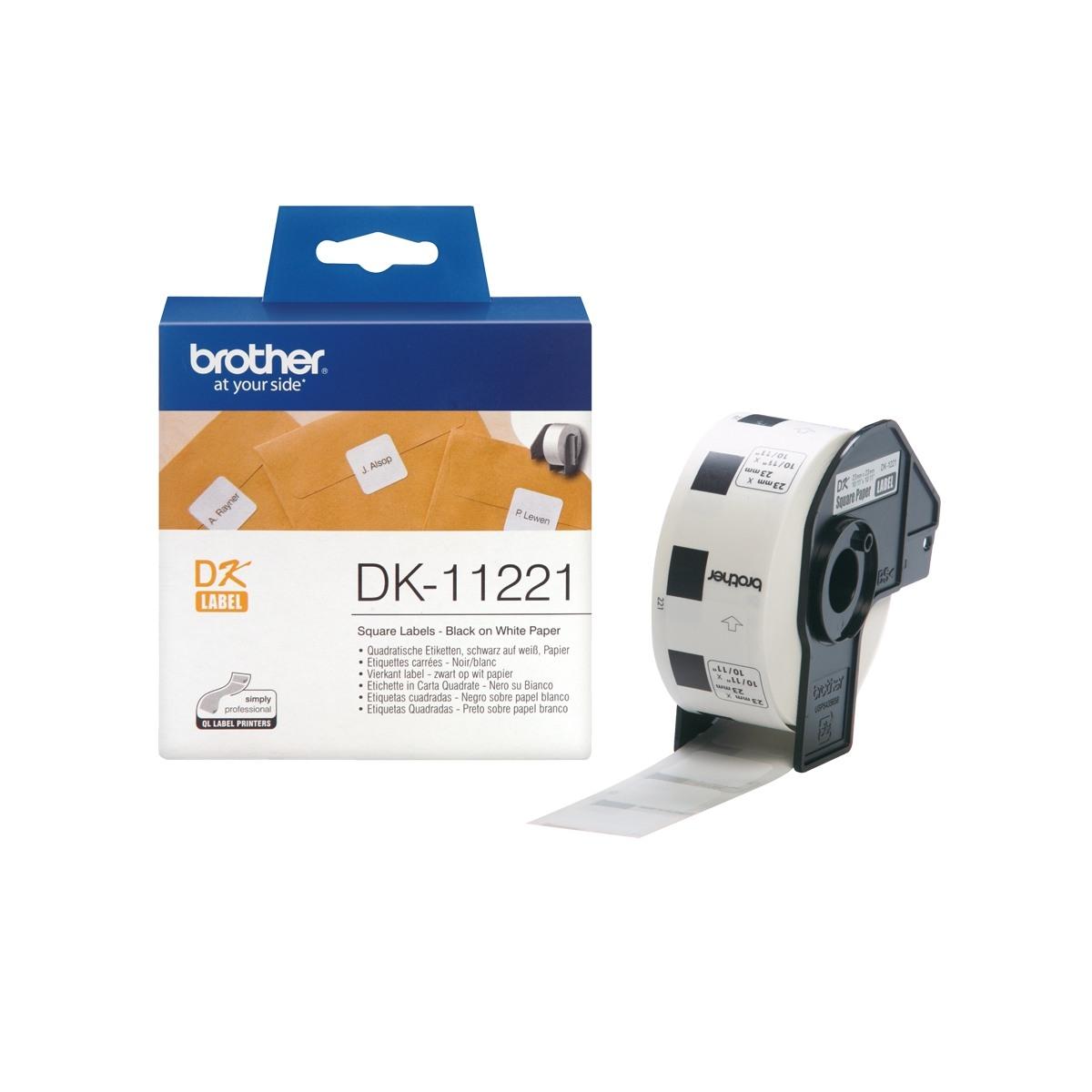 Etichette Originali BROTHER P-Touch (DK-11221) (23x23) (1000pz)
