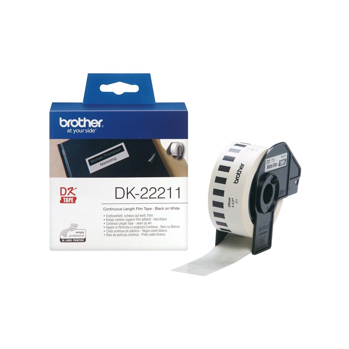 Etichette Originali BROTHER P-Touch (DK-22211) (29x15,24mt) modulo continuo