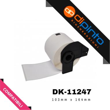 Etichette Compatibili per BROTHER P-Touch (DK-11247) (103x164) (180pz)