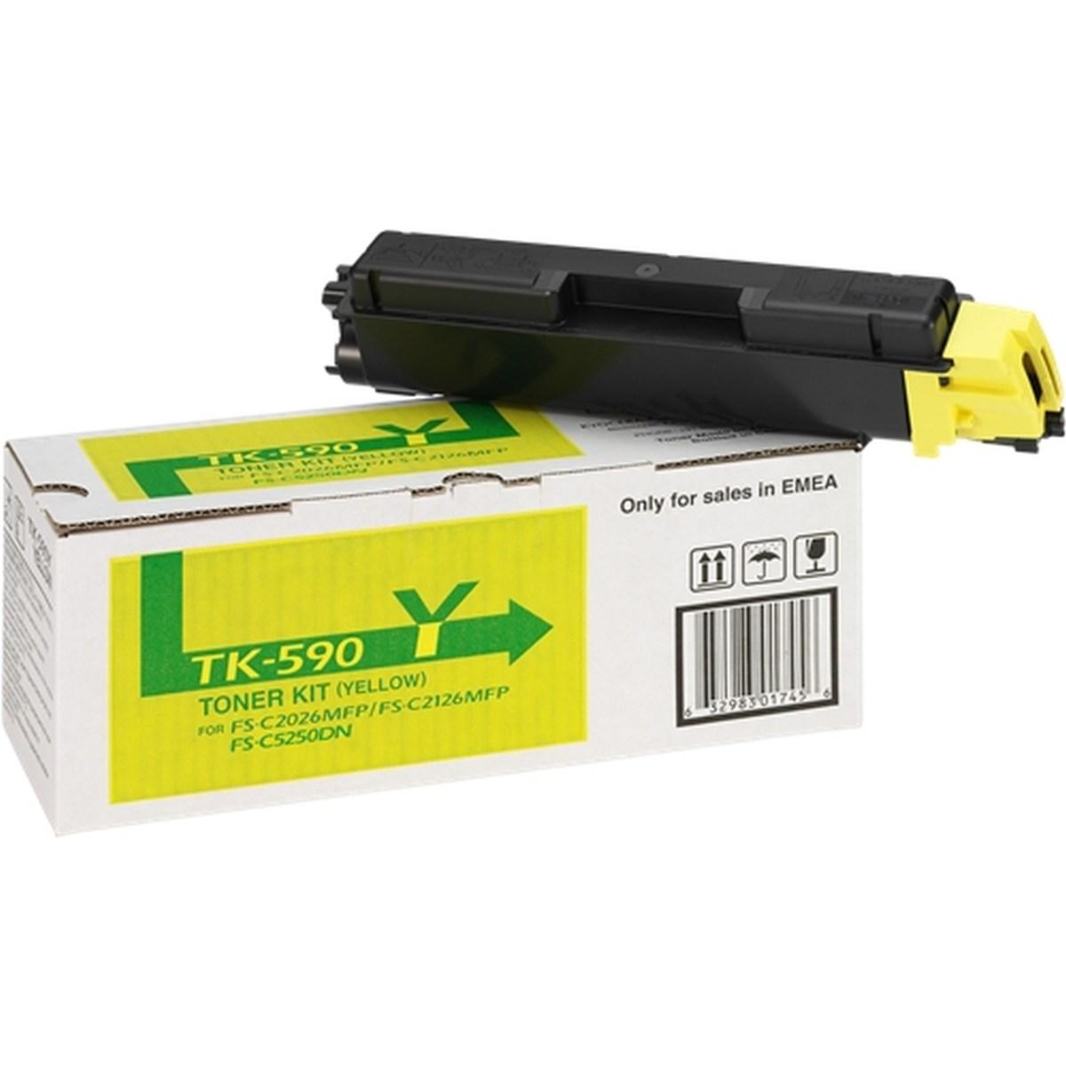 Toner Originale (TK-590Y, 1T02KVANL0) KYOCERA FSC2016MFP (5K) GIALLO