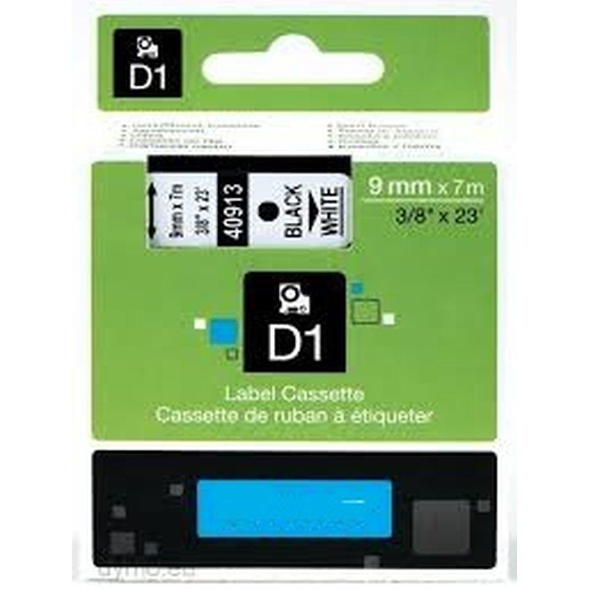 Nastro Nero su Bianco (9 mm X 7 m) per DYMO 500TS (S0720680) 40913, 41913