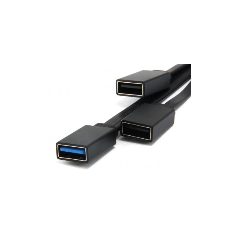 Conceptronic Hubbies Extender USB-C a 2 porte USB-A 2.0 e 1 porta USB-A 3.0 - 2X 480Mbps 1X 5Gbps - Grigio