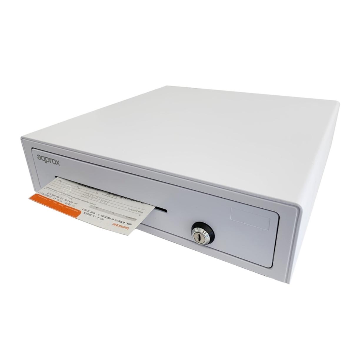Cassetto Porta Denaro Elettrico Approx - 12 Scomparti - Apertura Manuale e Automatica - Connessione RJ11