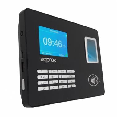 Lettore biometrico APPROX per controllo presenza - Schermo 2,8" - Risposta 1s - 2.000 impronte digitali - IP54