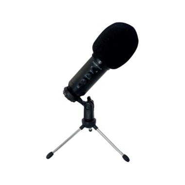 Microfono USB KeepOut Pro 200 - Pulsante mute - Uscita jack da 3,5 mm - Cavo da 1,35 m - Colore nero