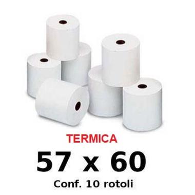 ROTOLI PER CALCOLATRICE 57x60 TERMICA (CF.10PZ)