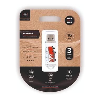Pendrive TechOneTech Camper Van Memoria USB 2.0 16GB