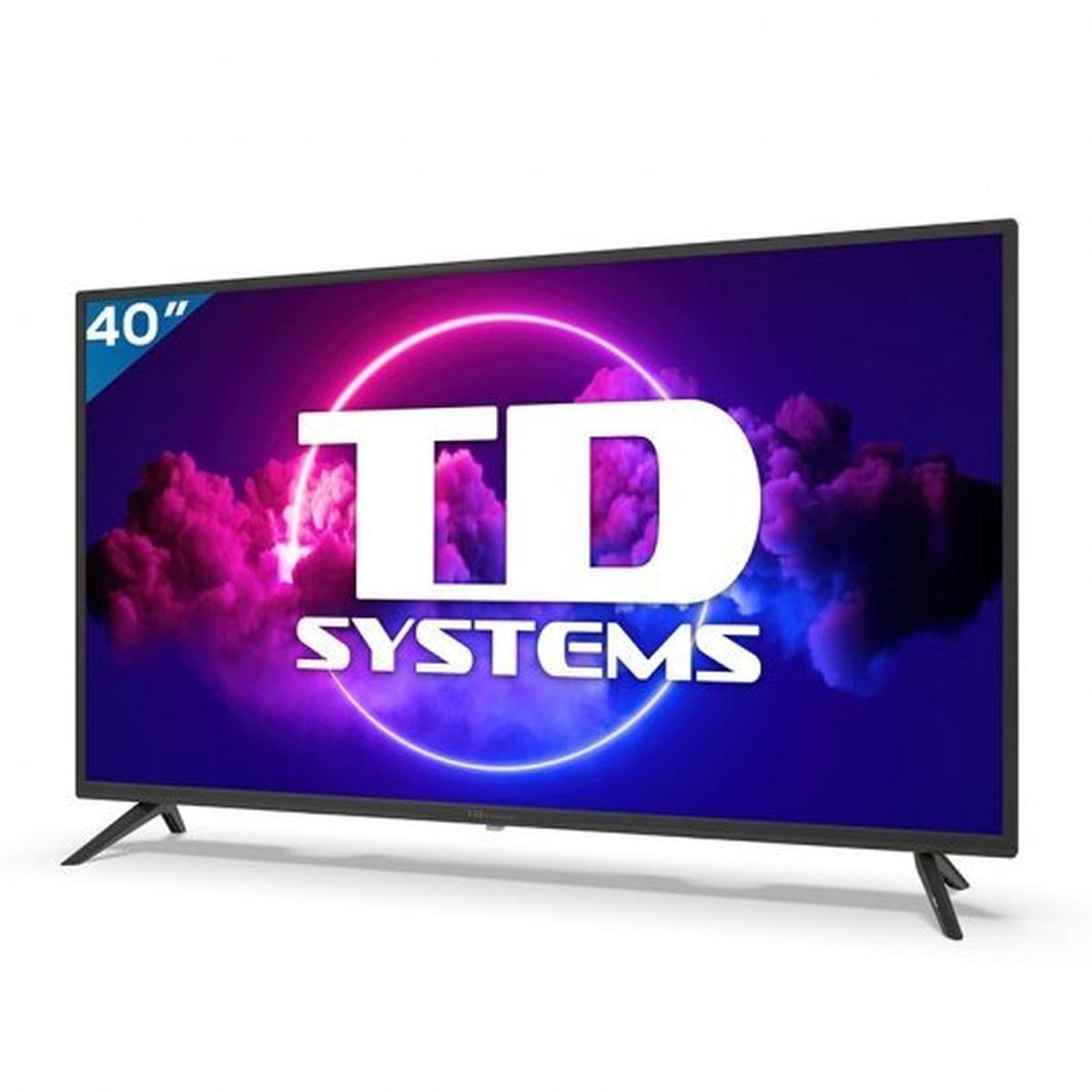 TD Systems Smart TV 40" DLED FullHD 1080p - WiFi, Bluetooth, HDMI, USB - Registratore e lettore multimediale USB - VESA 200x100mm