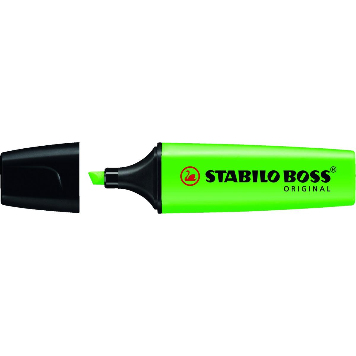 STABILO - 6070/33 - Evidenziatore green boss® 2-5 mm verde - Confezione da  10 PZ - 4006381436656